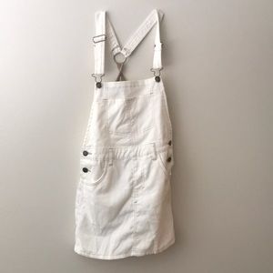White overall skirt